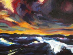 Voir le détail de cette oeuvre: Ciel d'orage, d'après Emil Nolde