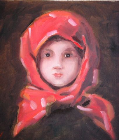 petite fille au foulard